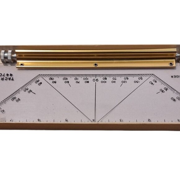 Vintage Tacro 10" Parallel Glider Rolling Ruler W Germany in Original Box - Picture 1 of 4